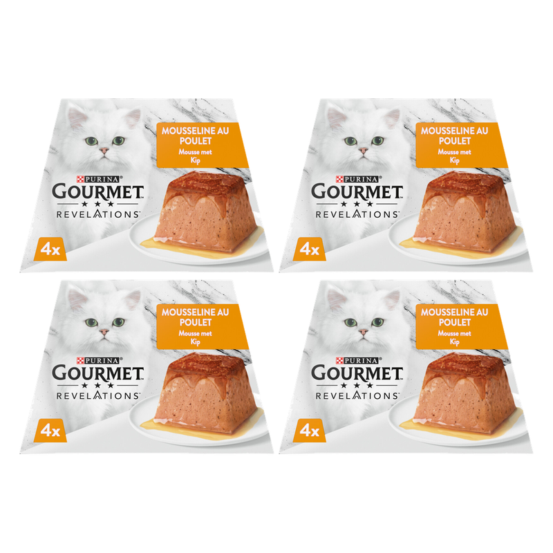 Gourmet Revelations Mousse au poulet Multipack*4