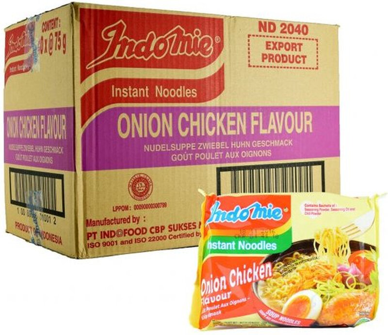 Indomie Noodles Onion Chicken Flavour 40 x75g (Indonesian Import)