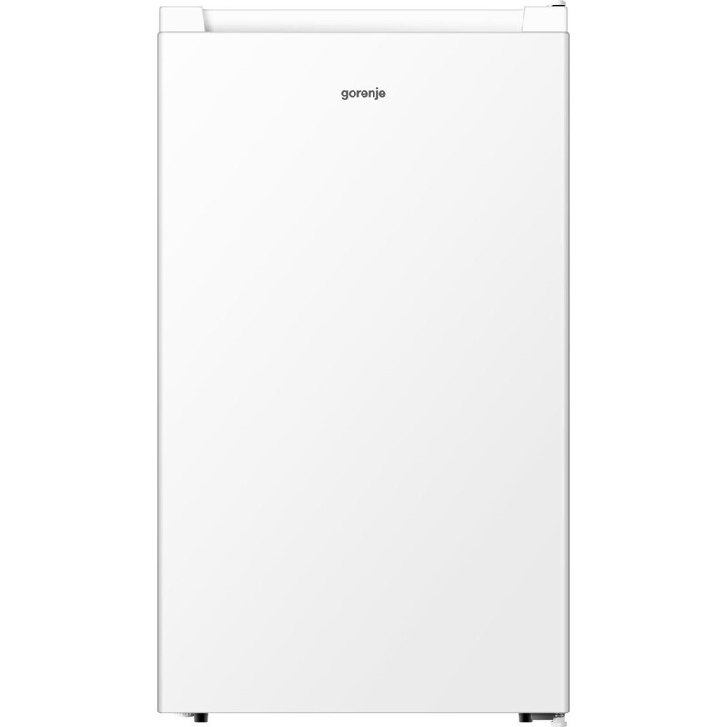 Gorenje Tischkühlschrank mit Gefrierfach: 82 L, CrispZone, LED-Beleuchtung, wechselbarer Türanschlag, 38 dB, Energieklasse E, Weiß