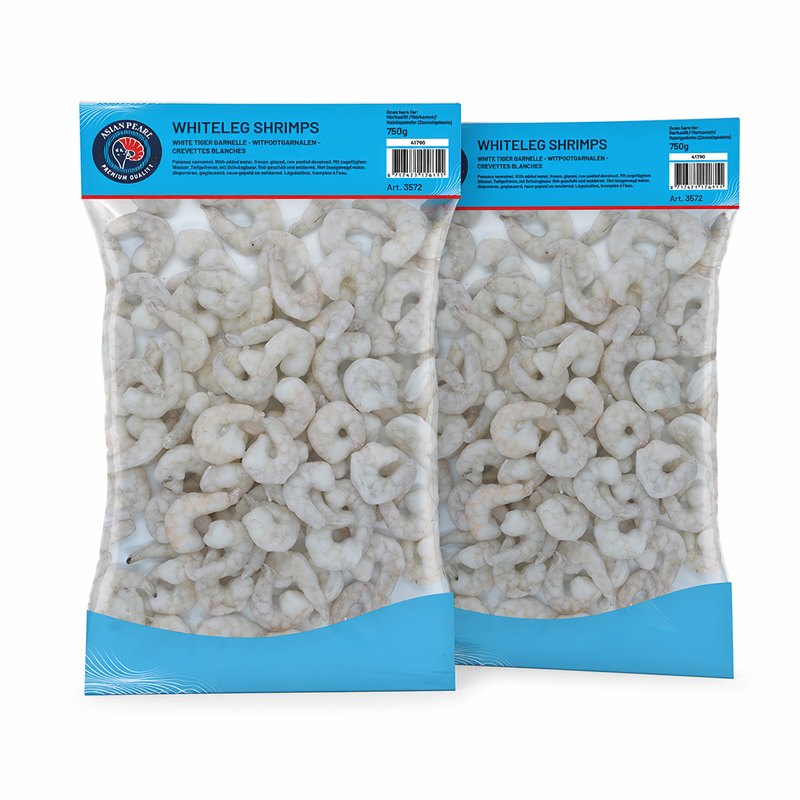 Mooijer-Volendam Rauwe Gepelde Ontdarmde Vannamei Garnalen 41/50 – 2 x 750 g
