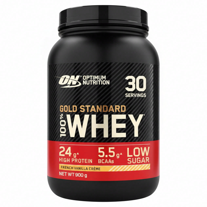 Optimum Nutrition Gold Standard 100% whey proteïne, Franse vanille crème 900 gram (30 porties)