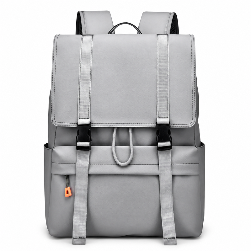 15,6 inch Flip Top Laptoprugzak, Waterbestendige Casual Rugzak met Trekkoordsluiting, Grote Capaciteit Daypack voor School Werk Stadreizen Mannen & Vrouwen