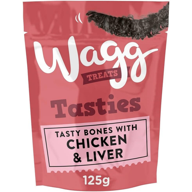 Tasty Bones Dog Treats with Chicken & Liver 125 G - Pack of 7