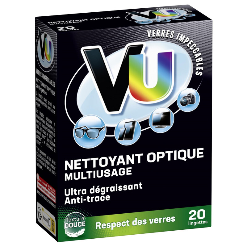 Vu nettoyant optique usage ultra dégraissant anti trace *