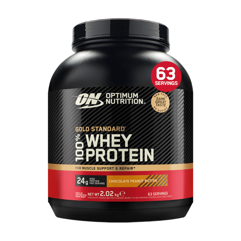 Optimum Nutrition Gold Standard 100% Wei-eiwitpoeder – 2.02 kg – Chocolade-pindakaas