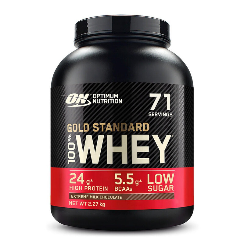 Optimum Nutrition Gold Standard 100% Whey Proteïne, Extreme Melk Chocolade 2,27 kg (71 porties)