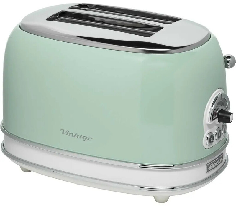 Ariete Vintage Toaster | 2-Scheiben-Toaster mit 6 Bräunungsstufen, Auftaufunktion & automatischem Auswurf für perfekten Toast