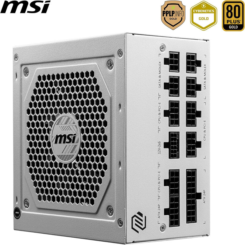 850W ATX Fully Modular Power Supply - MAG A850GL PCIE5 WHITE