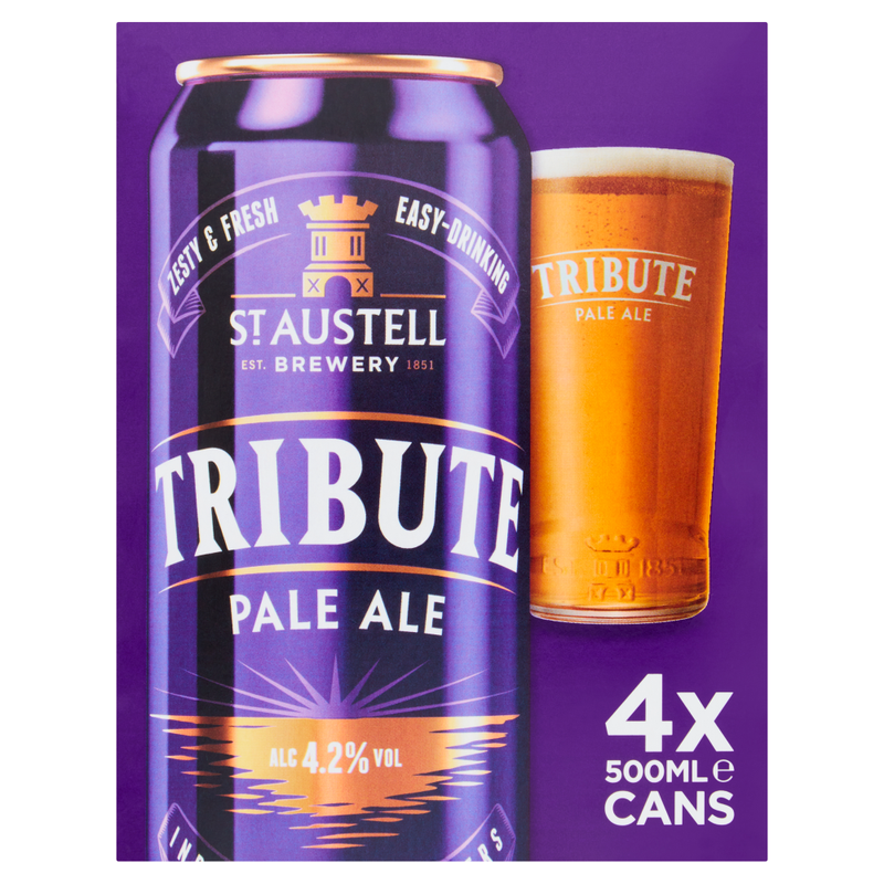 Brewery Tribute Cornish Pale Ale 4 X 500ml (Abv 4.2%)