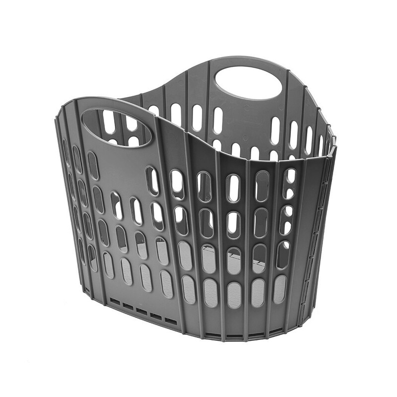 Addis 38L Fold Flat Laundry Basket - Charcoal