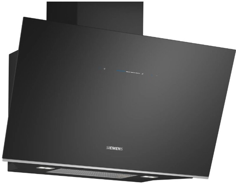 Siemens LC91KLT60 IQ700 wandafzuigkap, 90 cm, glas, zwart