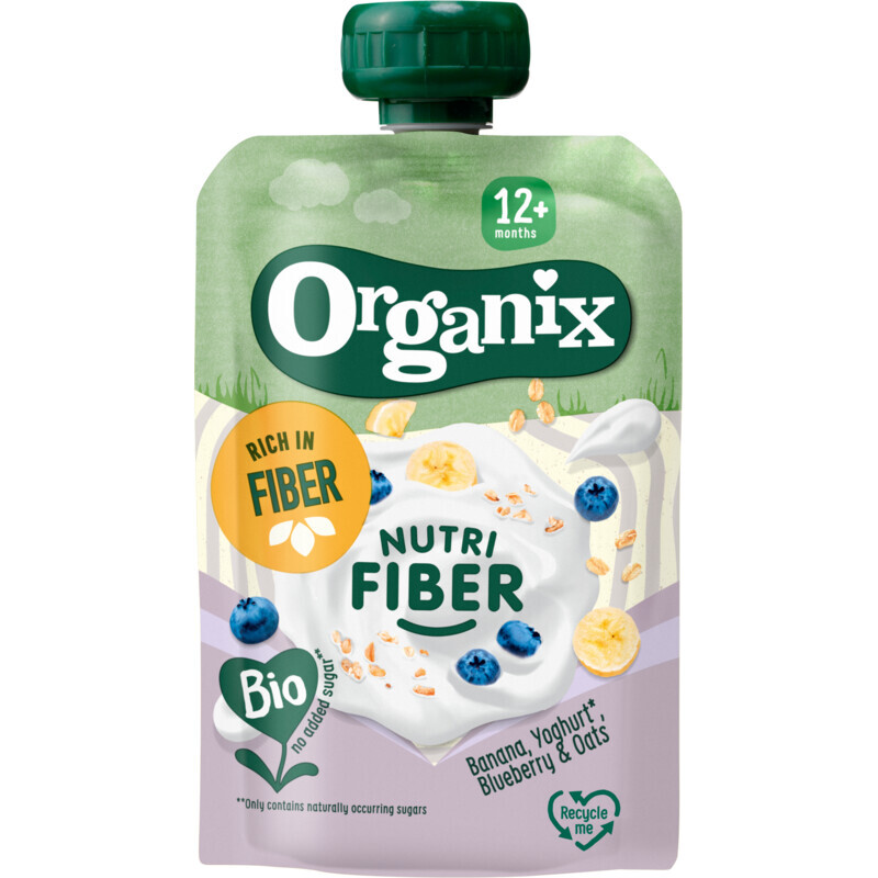 BIO NUTRI FIBER BANANA YOGHURT BLUEBERRY OATS 12M+