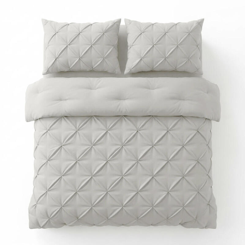Sleeptime 2-in-1 Dekbed en Hoes Pintuck - Wasbaar Dekbed - 140 x 200 - Wit