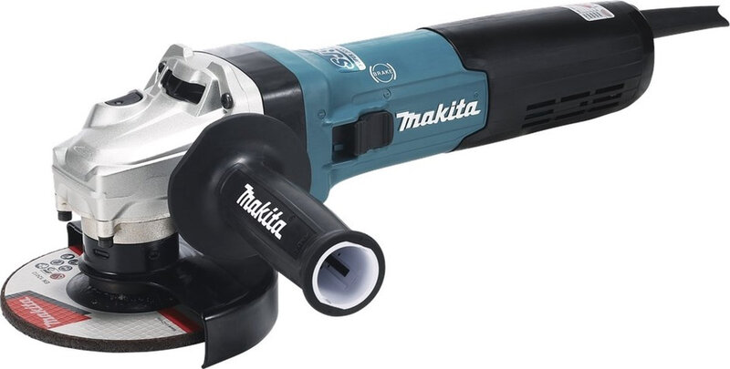 Makita haakse slijper - 1900 Watt, 125 mm