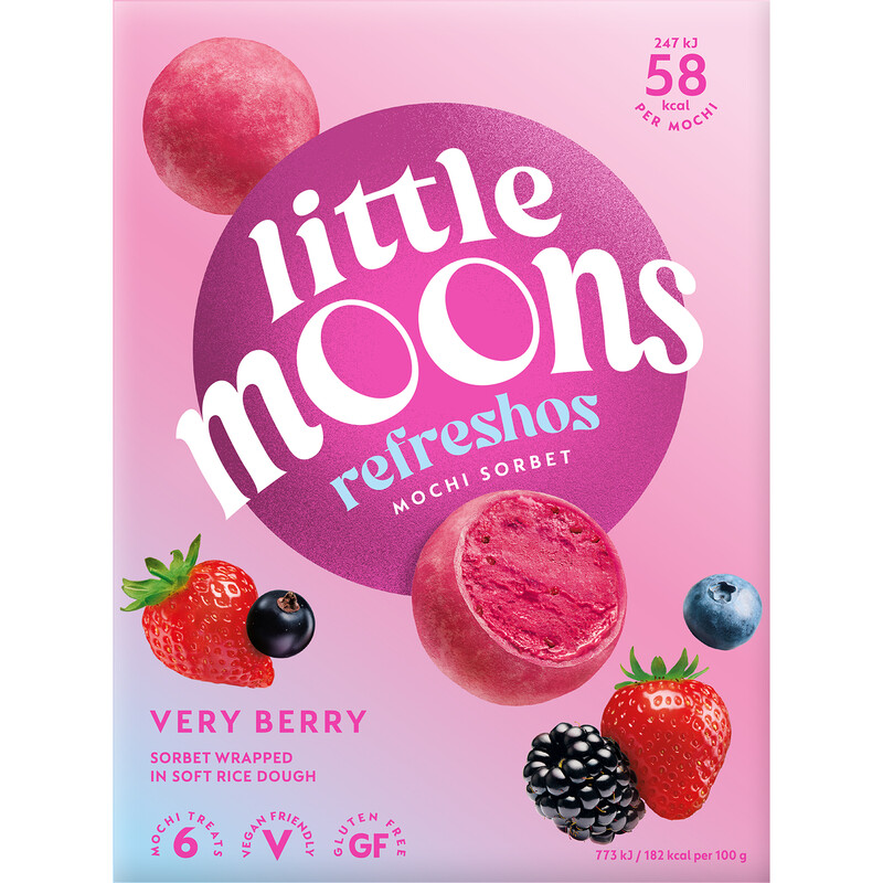 Little Moons Mochi Eiscreme Beere 6 × 32 g
