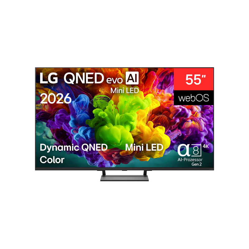 LG 55QNED93B6A LG QNED Evo TV (Flach, 55 Zoll/138,8 cm, UHD 4K, Smart TV)