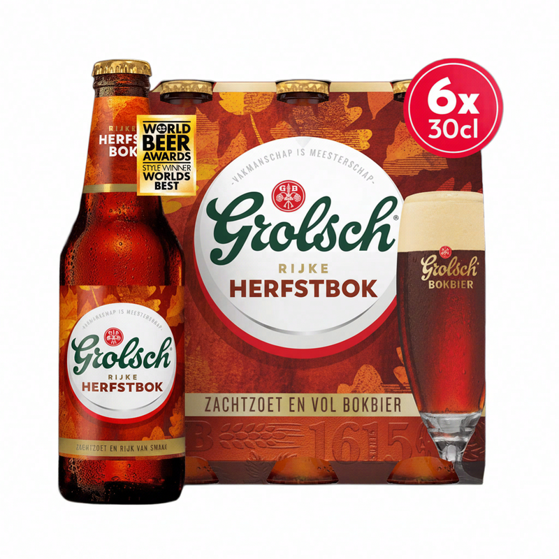 Grolsch Herfst Bock Bier - 6 x 300 ml