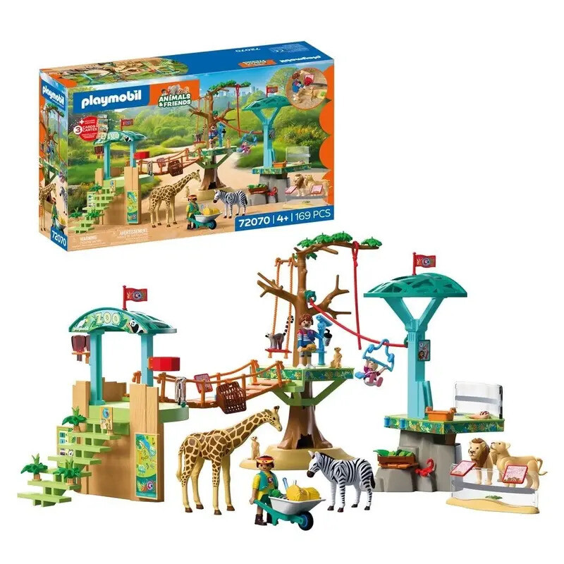 PLAYMOBIL Zoo: Wildnis-Kletterpark