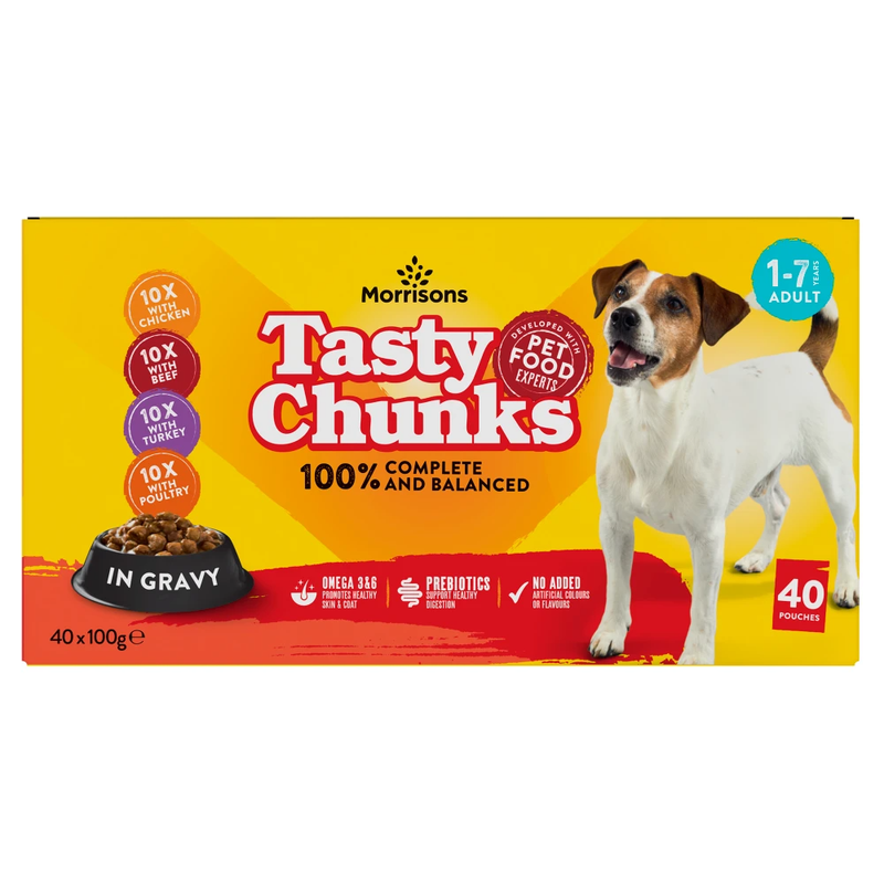 Tasty Chunks in Gravy Adult 1-7 Years 40 x 100g