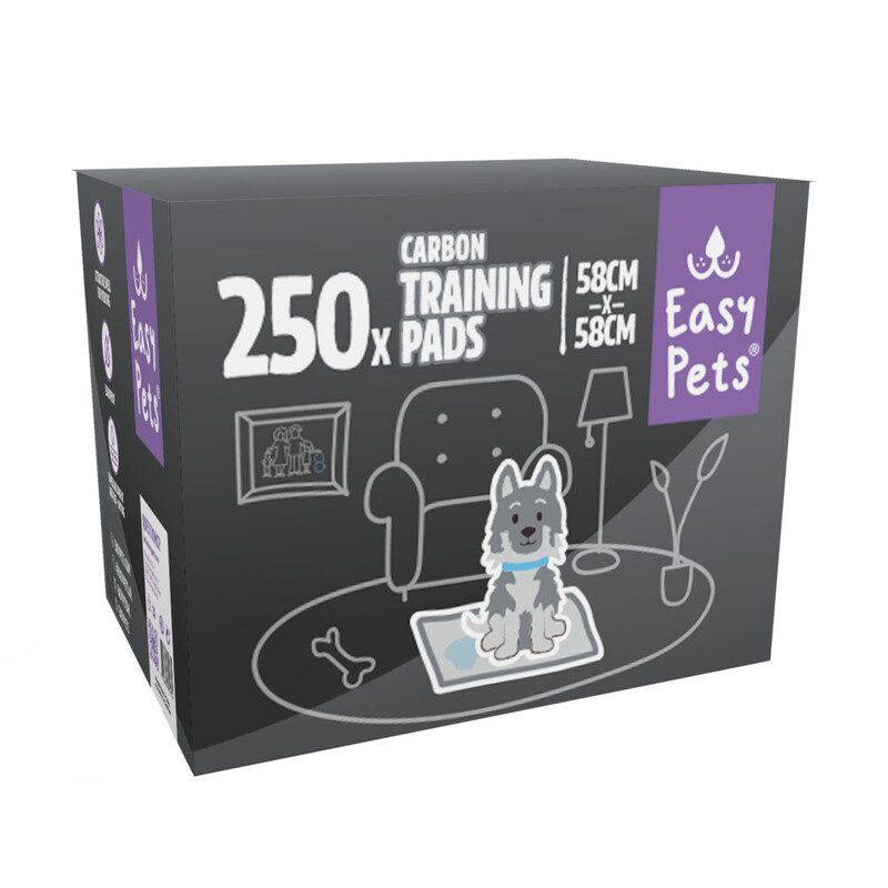 EasyPets Carbon Hundewelpen-Trainingspads 58 x 58 cm 250 Stück
