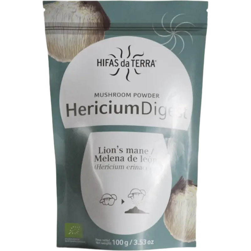 Hifas Da Terra Organic Lion's Mane Hericium Digest Cognitive Support Powder - 100G