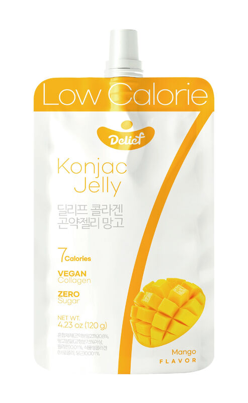 Delief Konjac Gelei Mango (Vegan) 120 g Mangosmaak