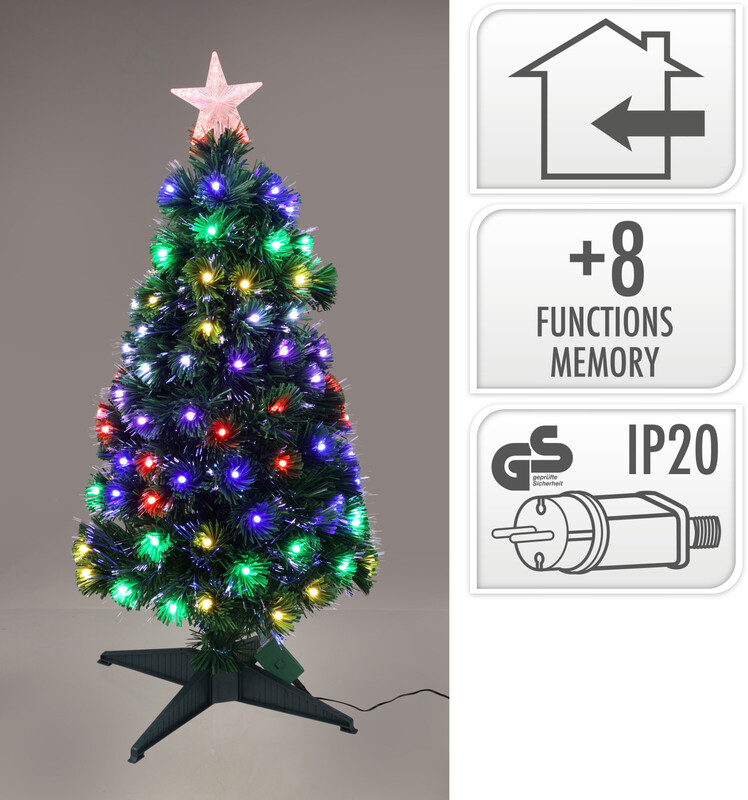 XMAS TREE 90CM FIBER OPTIC RGB