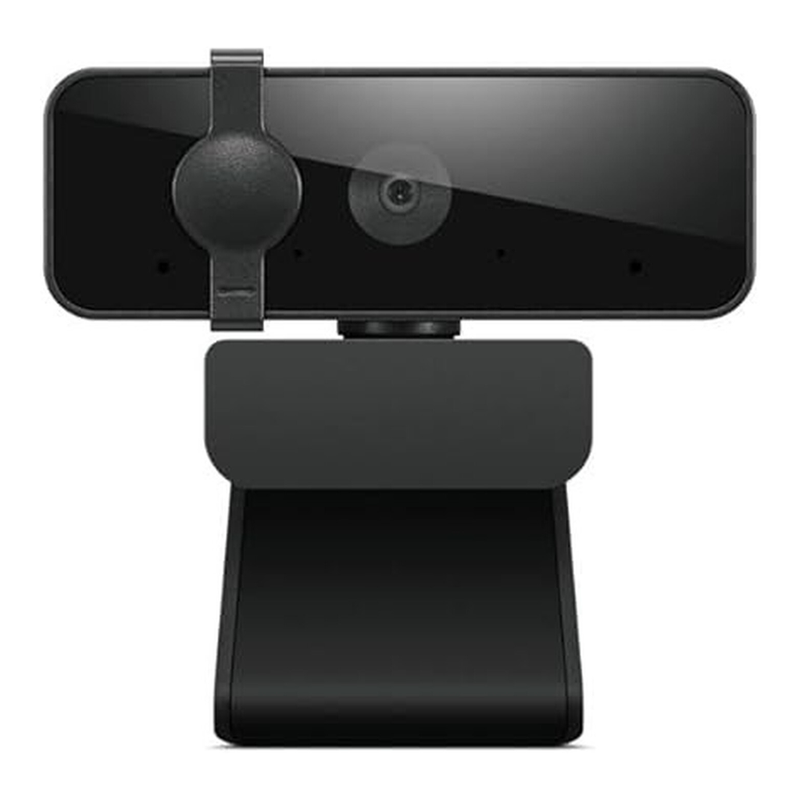 Lenovo Essential Webcam - 30 fps - Schwarz - USB 2.0 Typ A - Full HD - 1920 x 1080 Video - 85° Winkel - Stativhalterung - Mikrofon - Windows 10, Windows 11, macOS, ChromeOS - Sichtschutzkappe, Stativhalterung