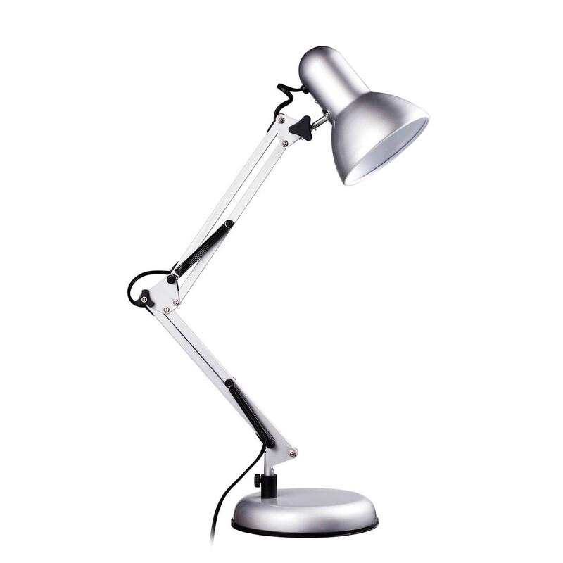 Interiors By Premier Silver/Grey/Light Table Lamp Payton Studio Chrome H:60cm
