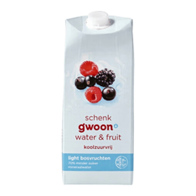 G'woon Water En Fruit Bosvruchten - 1.5 L