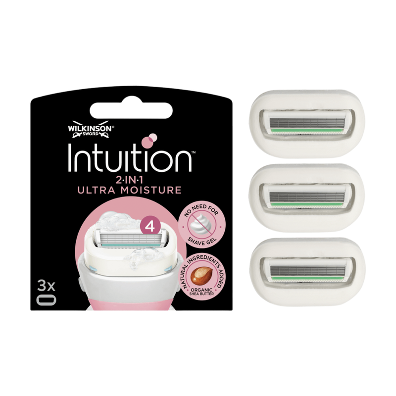 Wilkinson Sword Intuition 2-in-1 Ultra Moisture Blades 3 Pack