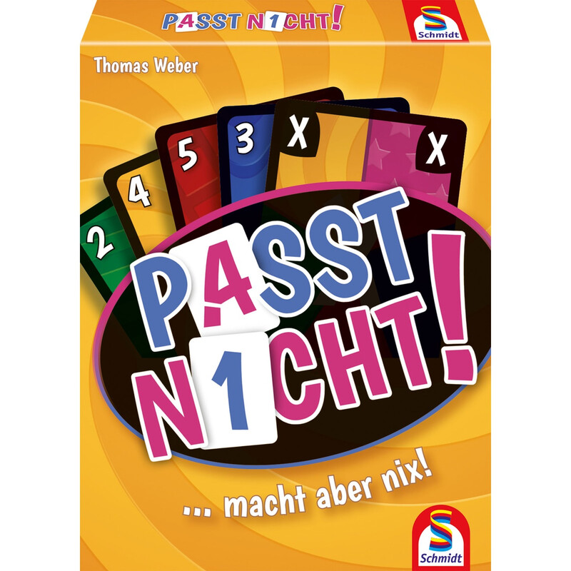 Schmidt® Spiele 75054 Familienspiele Passt nicht! Kartenspiel ab 8 Jahre