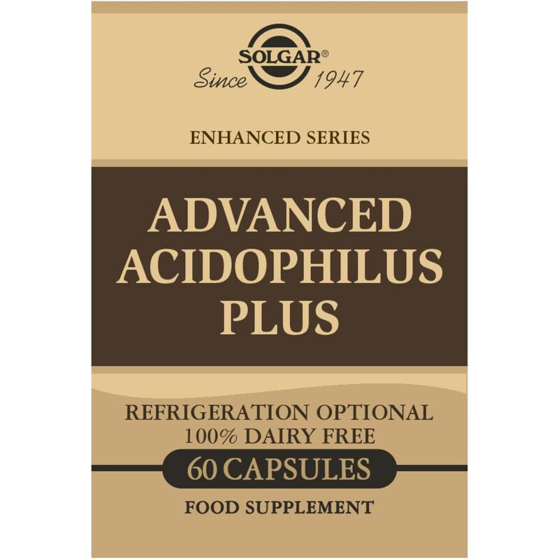 Solgar Advanced Acidophilus Plus Digestive & Gut Health Support - 60 Vegan Capsules