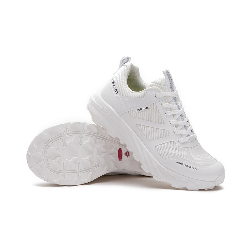 PELLIOT Unisex-Laufschuhe, leicht, mit Dämpfung – sauber und atmungsaktiv, Weiß (EU 38)