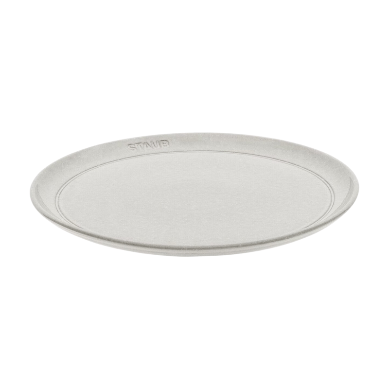 Staub Dining Line Teller flach, 20 cm | Weisser Trüffel | Keramik