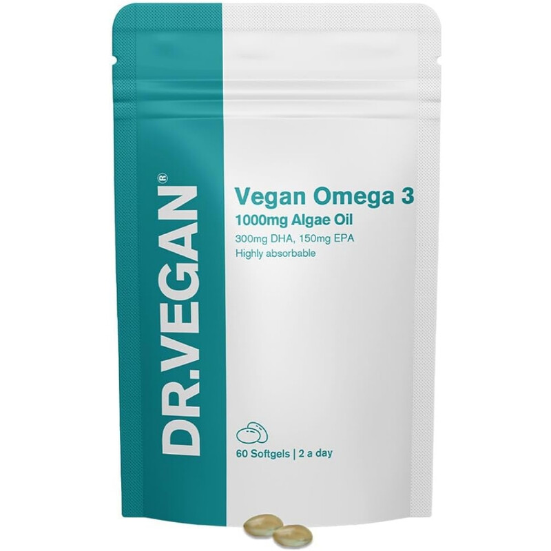 Dr.vegan Omega-3 Daily Wellness Support Softgels - 60 Softgels