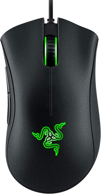 Razer DeathAdder Essential (2021) - Kabelgebundene Gaming-Maus mit 6400 DPI optischem Sensor (5 programmierbare Tasten, ergonomisches Design, Haltbarkeit von 10 Millionen Klicks) Schwarz