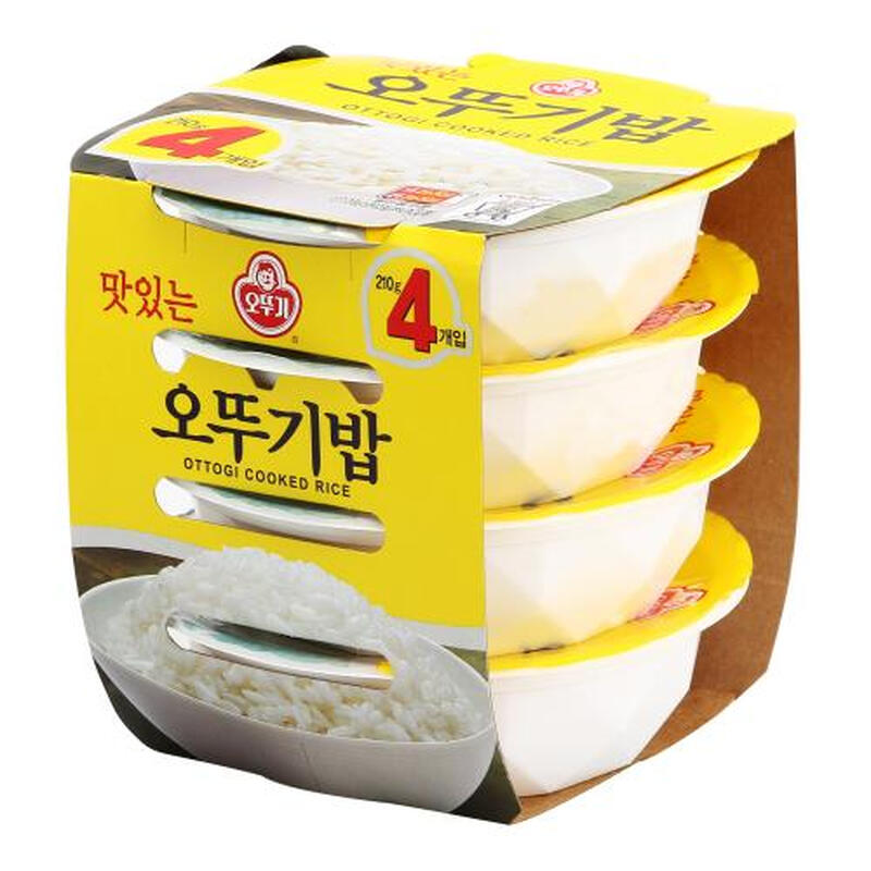 OTTOGI Gekookte rijst 210 g x 4