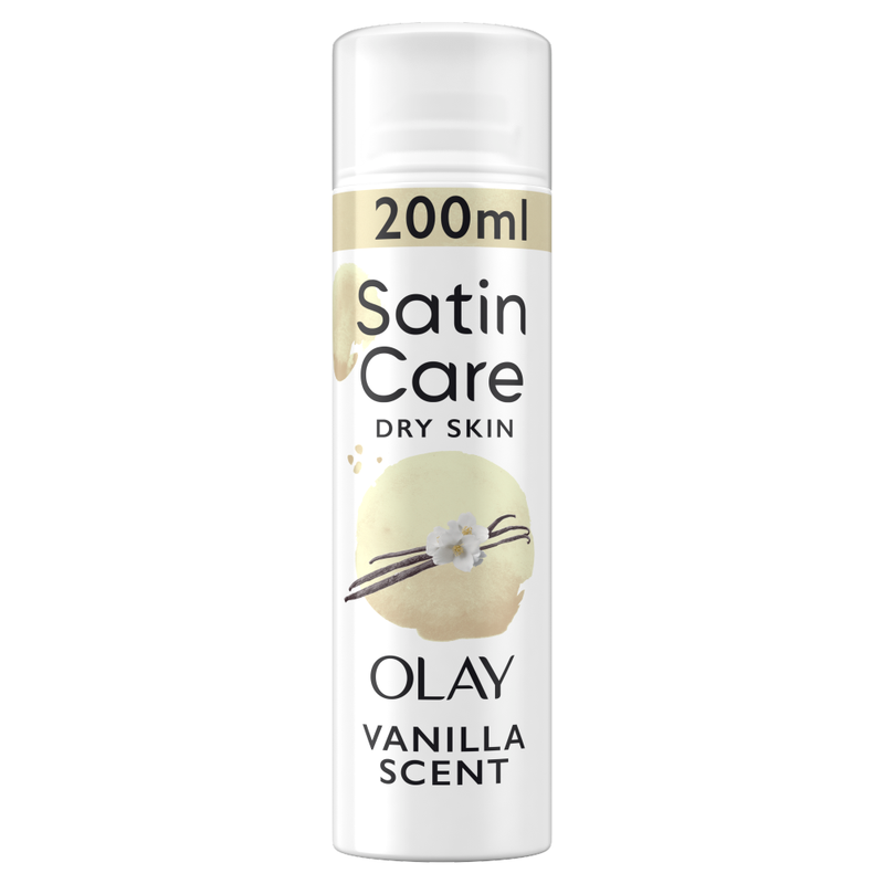 Venus Women's Satin Care Shave Gel Vanilla Scent With Olay 200Ml