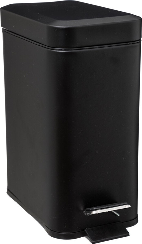 5five Soft Close Pedal Bin - Zwart, 5L