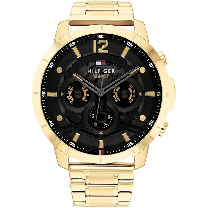 1710511 Gold Plated Analogue Multifunction Quartz Watch