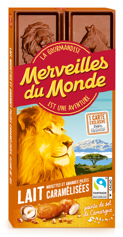 Tablette De Lait Noisettes Amandes Pilées Pointe De Sel Merveilles La Tablette De