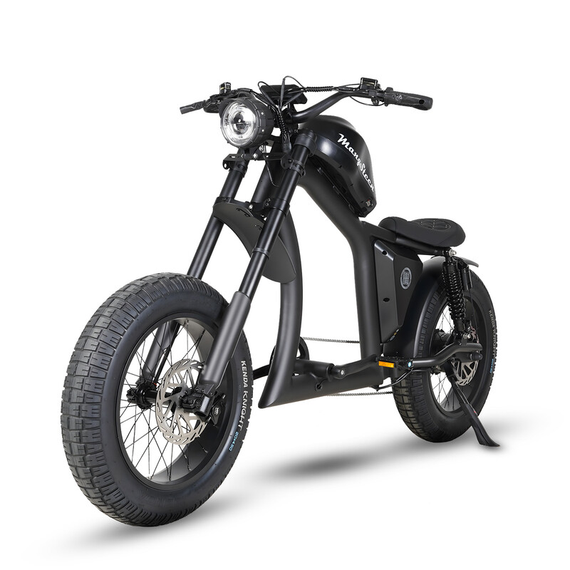 [Summer Deals] Mangosteen FT02 Elektrofahrrad, 25 km/h Tretunterstützung E-Bike, 48 V 22,5 Ah Abnehmbarer Akku, 20" Fat Reifen, Doppelte Federung, Hydraulische Scheibenbremsen, Bis zu 75 km Reichweite, Schwarz