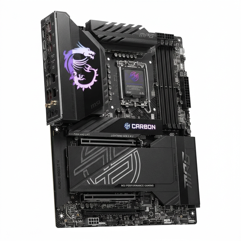 MSI MPG Z890 CARBON WIFI motherboard - LGA 1851, DDR5, ATX, Wi-Fi 7, Bluetooth 5.4