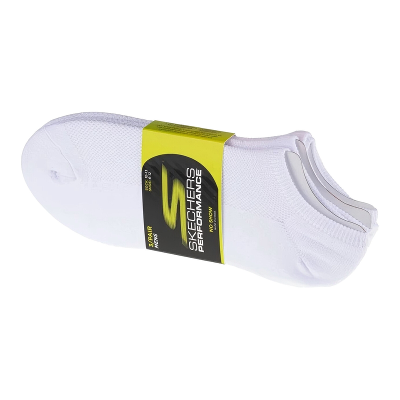Skechers Socken 3er-Pack No-Show Stretch Socken Weiß 41-46