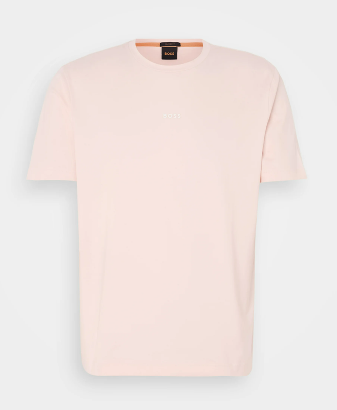 ‎Boss Boss Relaxed-fit T-shirt With A Layered Logo Print - Light Pink