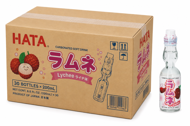 Hatakosen Ramune Lychee 30 x 200 ml