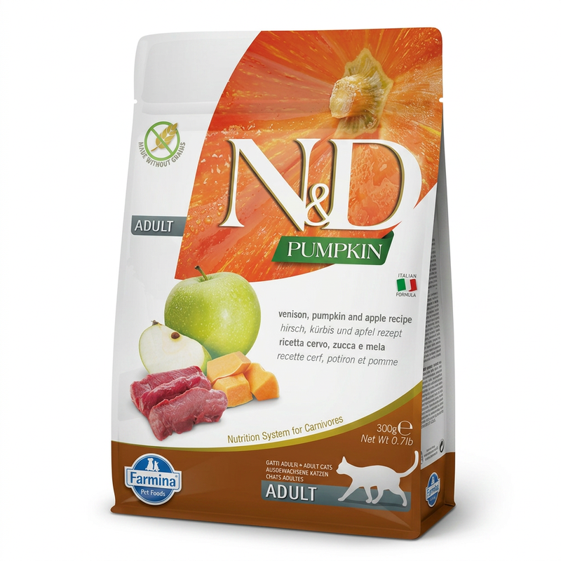 Farmina N&D Pompoen Gestuiste Kattenvoer Lam 300 gr