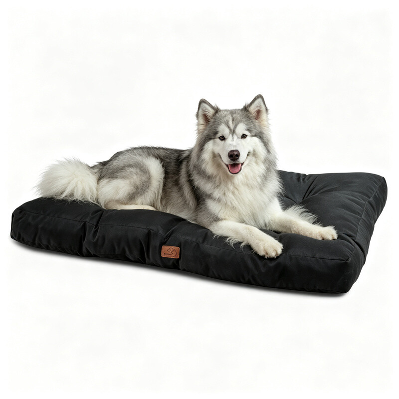 Bedsure wasserdichte Haustiermatte für Hunde, extra groß 111x89 cm, waschbar & schwarz für Zuhause