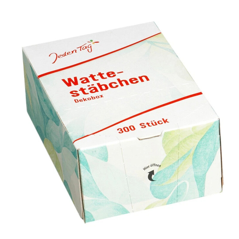 Jeden Tag Wattestäbchen Vollpapierbox
